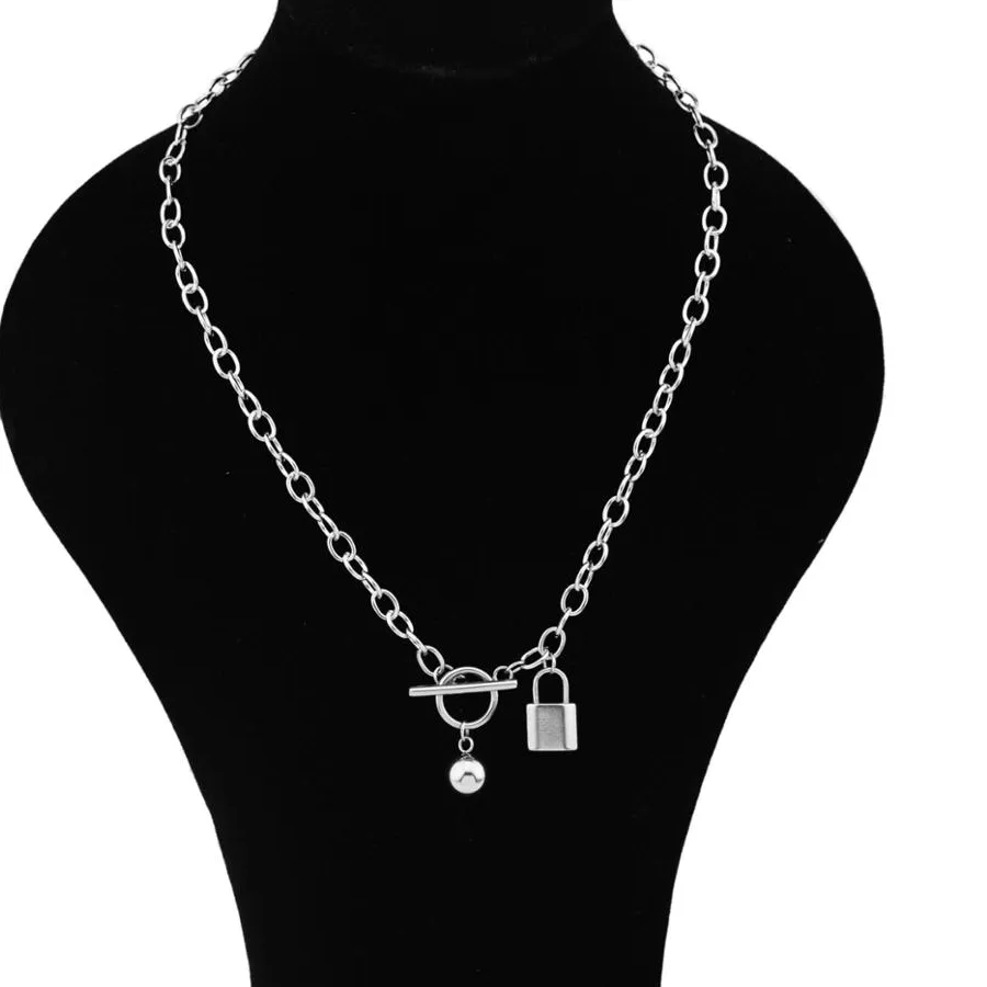 Authentic Male star same double-layer necklace clavicle chain sweater chain detachable long necklace street shooting Kpop 15