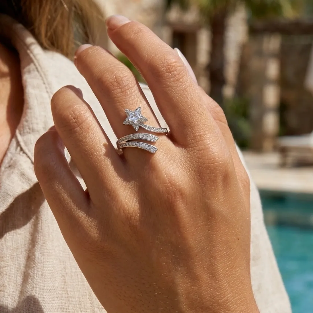 Authentic Celestial Guardian The Enchanted Shooting Star Ring