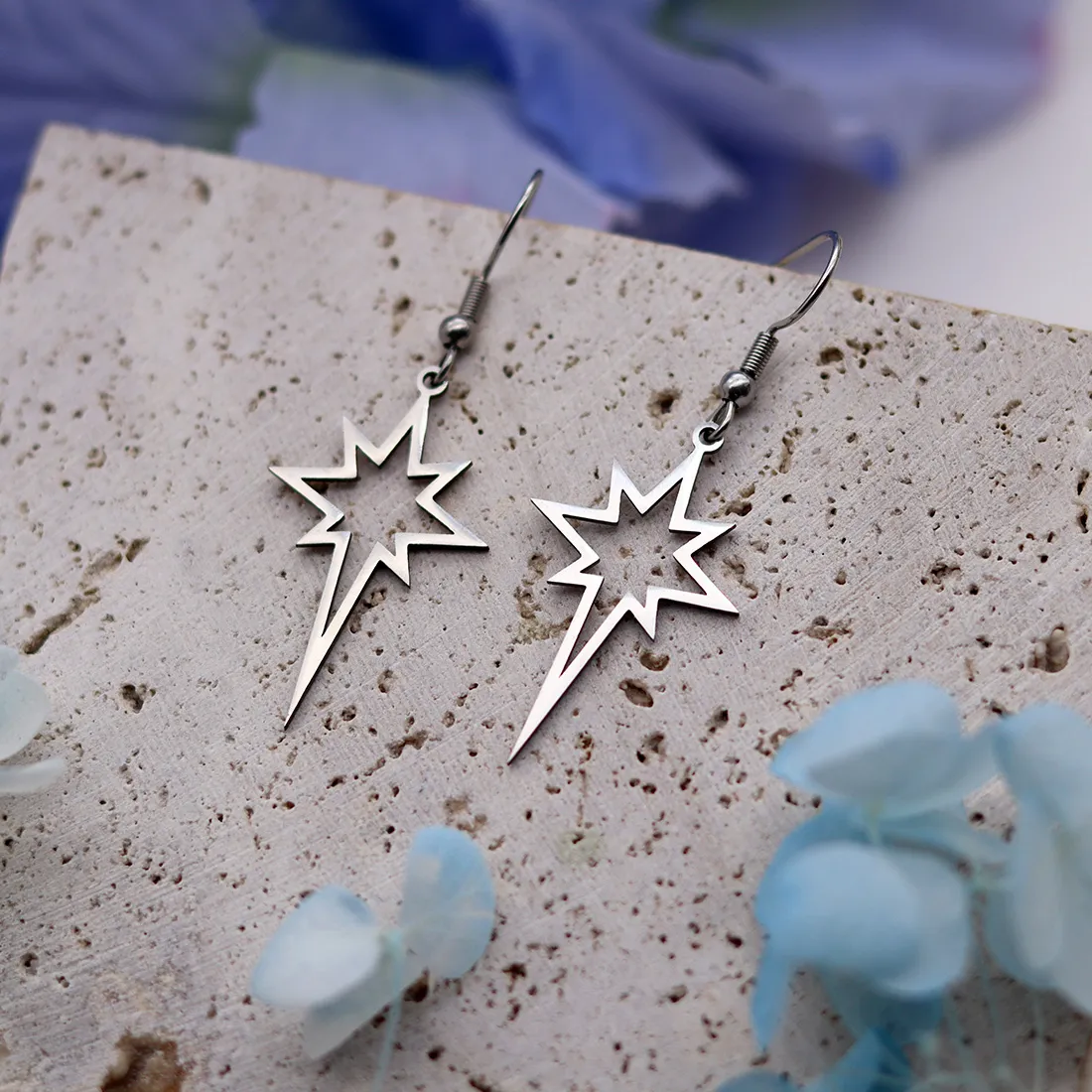 Authentic Todorova Creative Star Series Stainless Steel Shooting Star Shaped Earrings For Women Men Pendants Gifts Jewelry Earrings