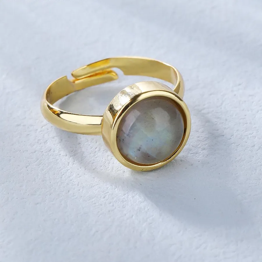 Authentic Labradorite Guardian Ring: Shield Your Aura with Ancient Wisdom