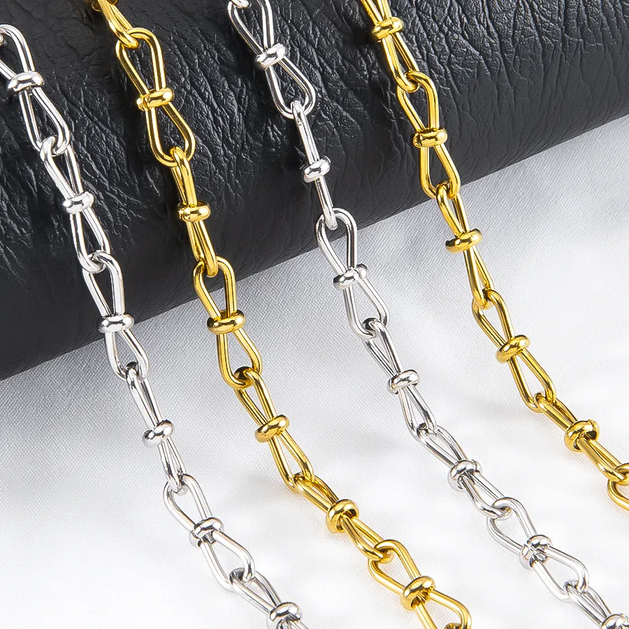Authentic 0.5M 1M Hollow Butterfly Bow Chain for DIY Punk Bracelet Necklace Anklet Handmade Jewelry Making Accessories