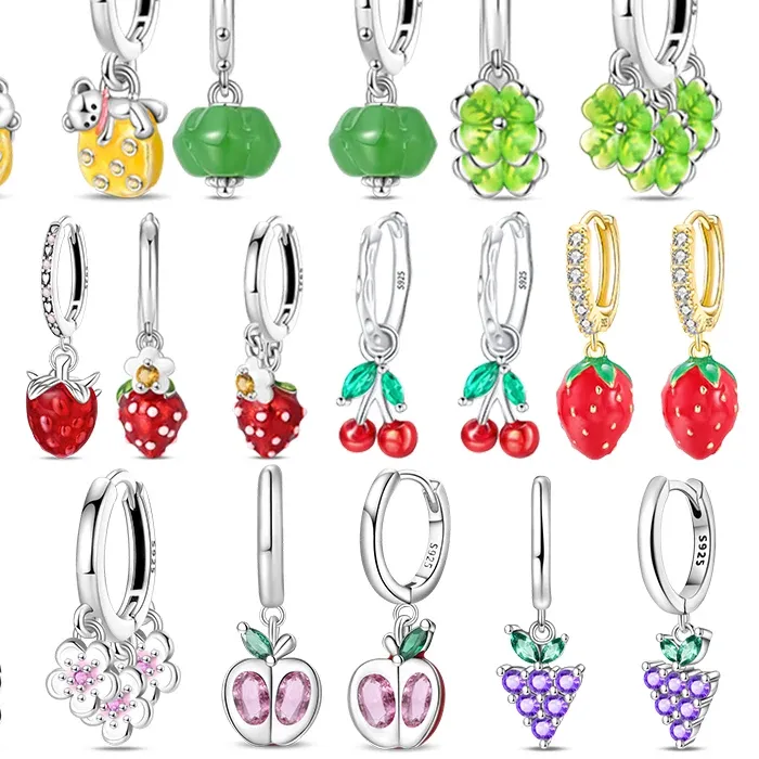 Authentic The Orchard Of Venus Gilded Berry Talisman Hoops