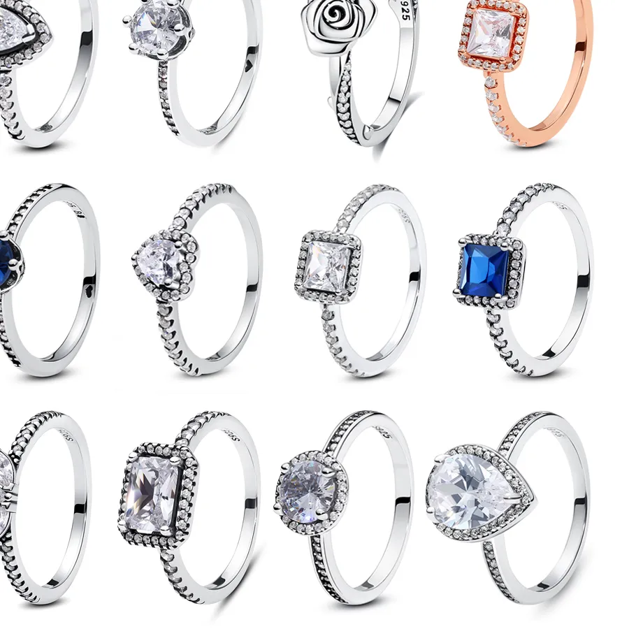 Authentic Celestial Heart of Light – 925 Silver Pave CZ Love Ring