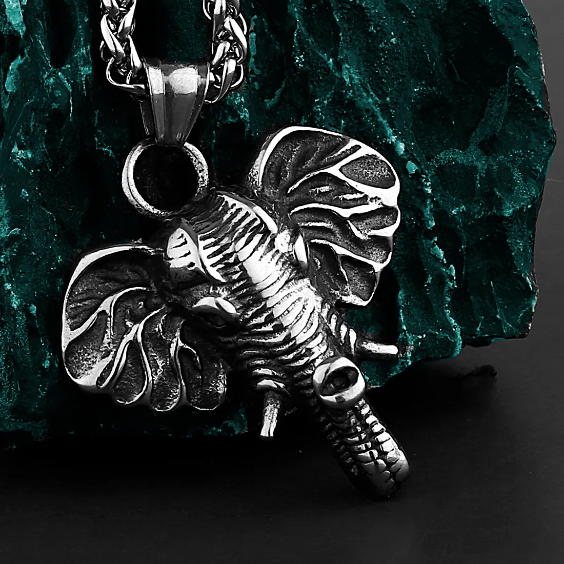 Authentic The Sovereign Ganesha 316L Sacred Elephant Talisman