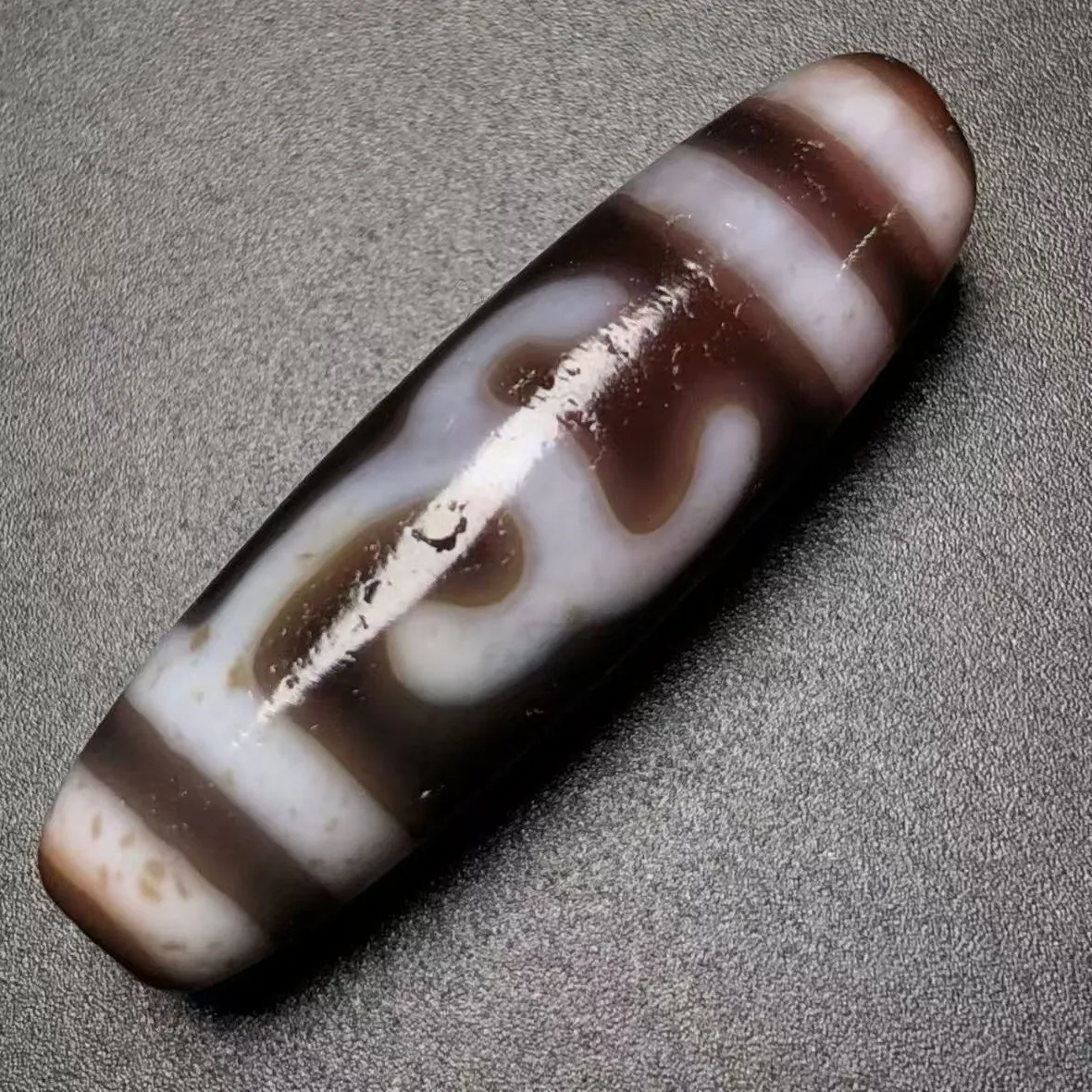 Authentic 1pcs/lot high oil coating slurry Green Tara Natural Agate Ji Powerful Amulet Tibetan dzi beads DIY