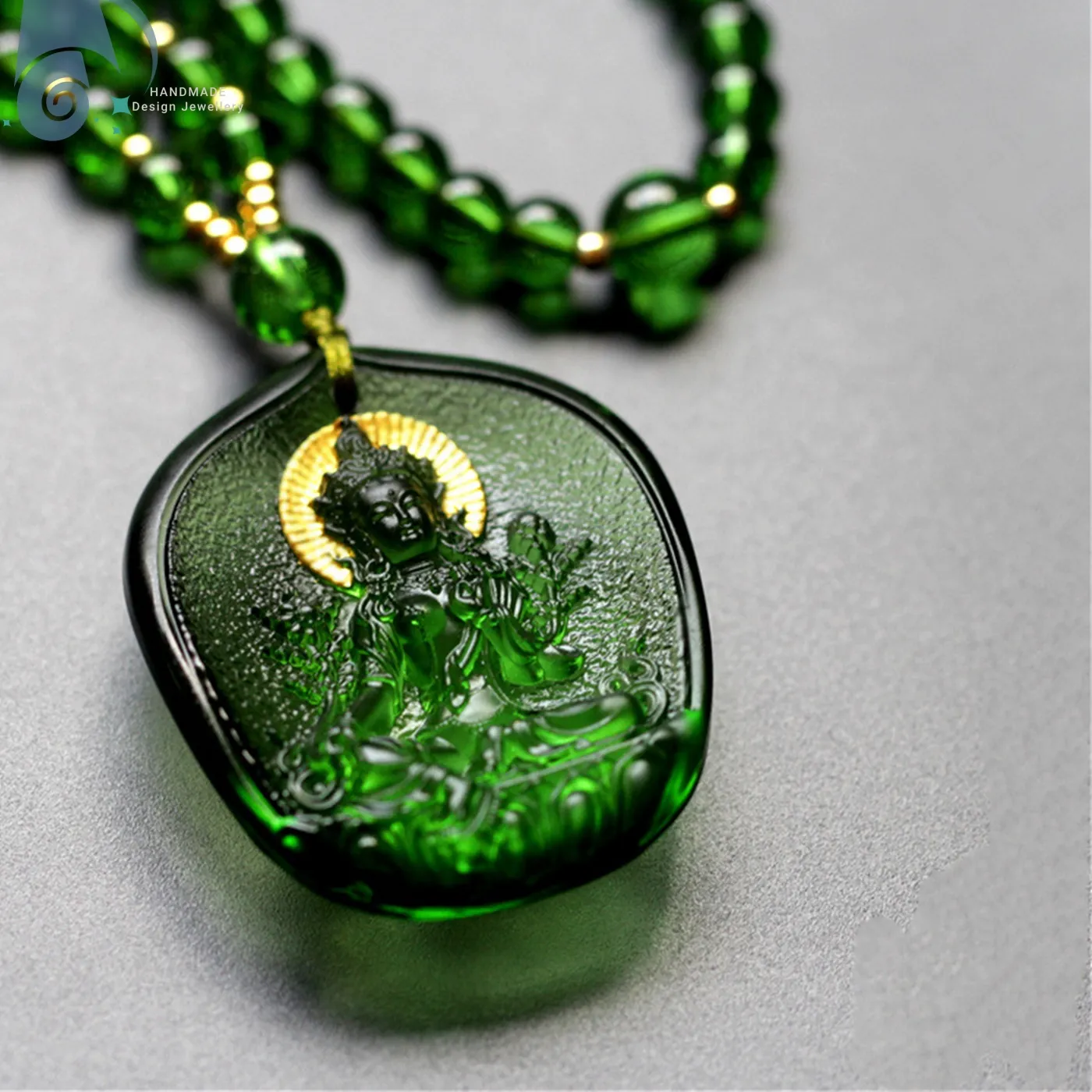 Authentic Sacred Green Tara Blessing Amulet of Compassion and Protection