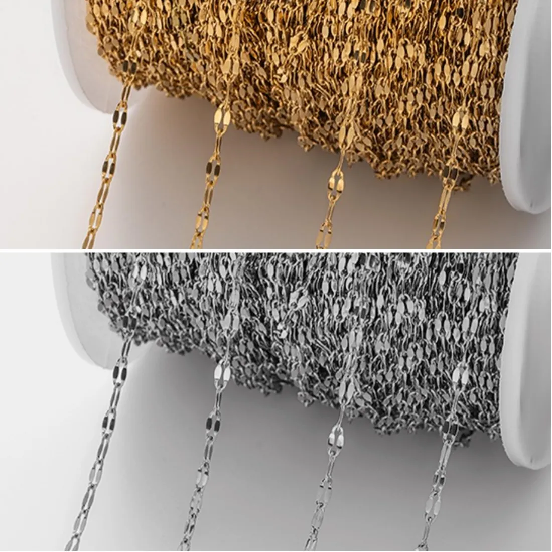 Authentic The Infinite Thread: 2 Meters of Sacred Stainless Steel Lip Chain