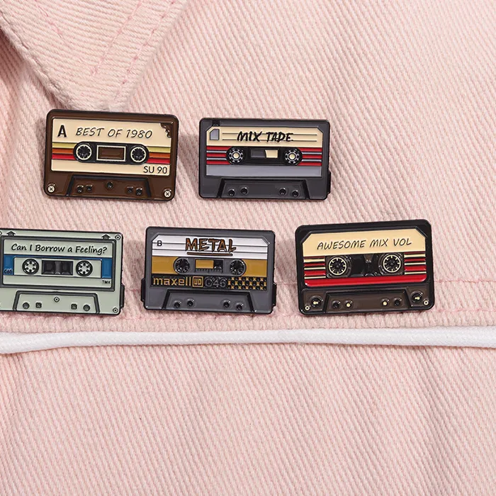 Authentic The Analog Echo Relic: Retro Cassette Enamel Talisman