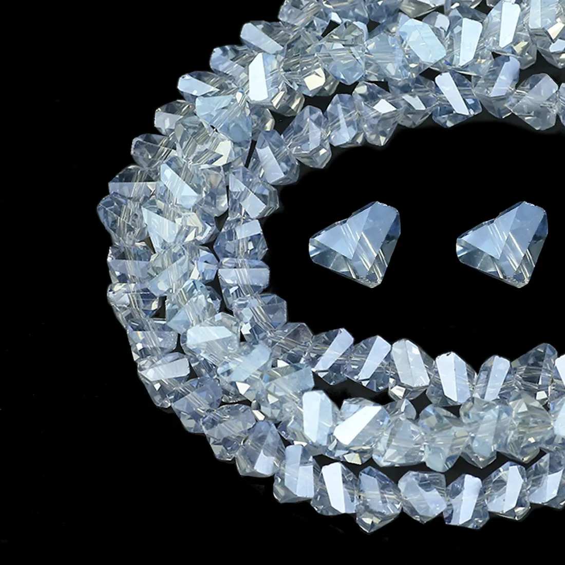 Authentic Celestial Azure Prism Fragments - Sacred Geometry Manifestation Crystals