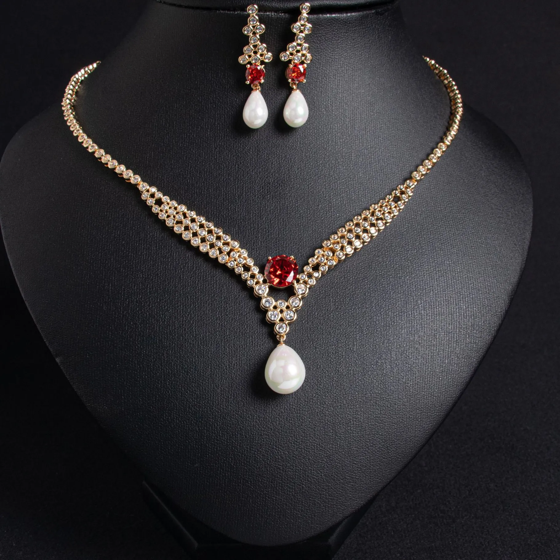 Authentic Pearl Harmony: Zirconium Jewels for Sacred Bonding