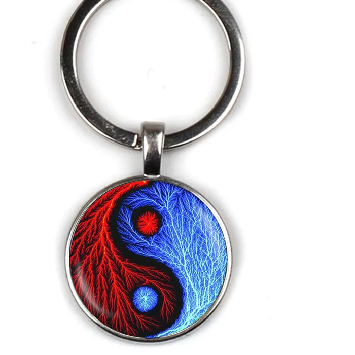 Authentic The Celestial Equilibrium: Vintage Yin Yang Glass Dome Talisman