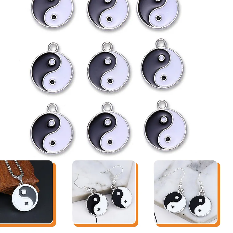 Authentic Embody Balance: 9pc Yin Yang Tai Pendant Set for Harmonious Connection