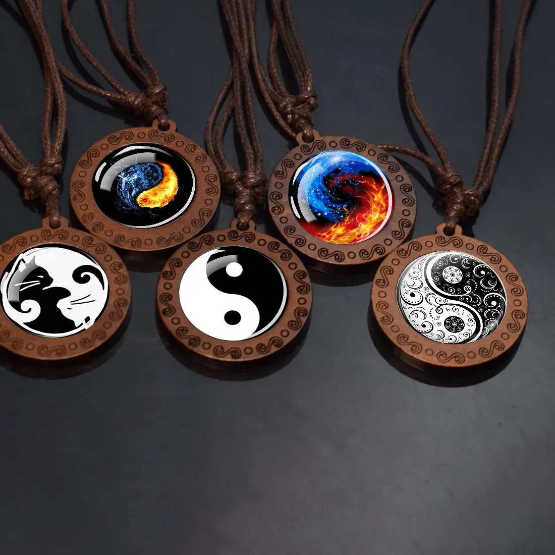 Authentic Harmony of Opposites: Yin Yang Taichi Necklace