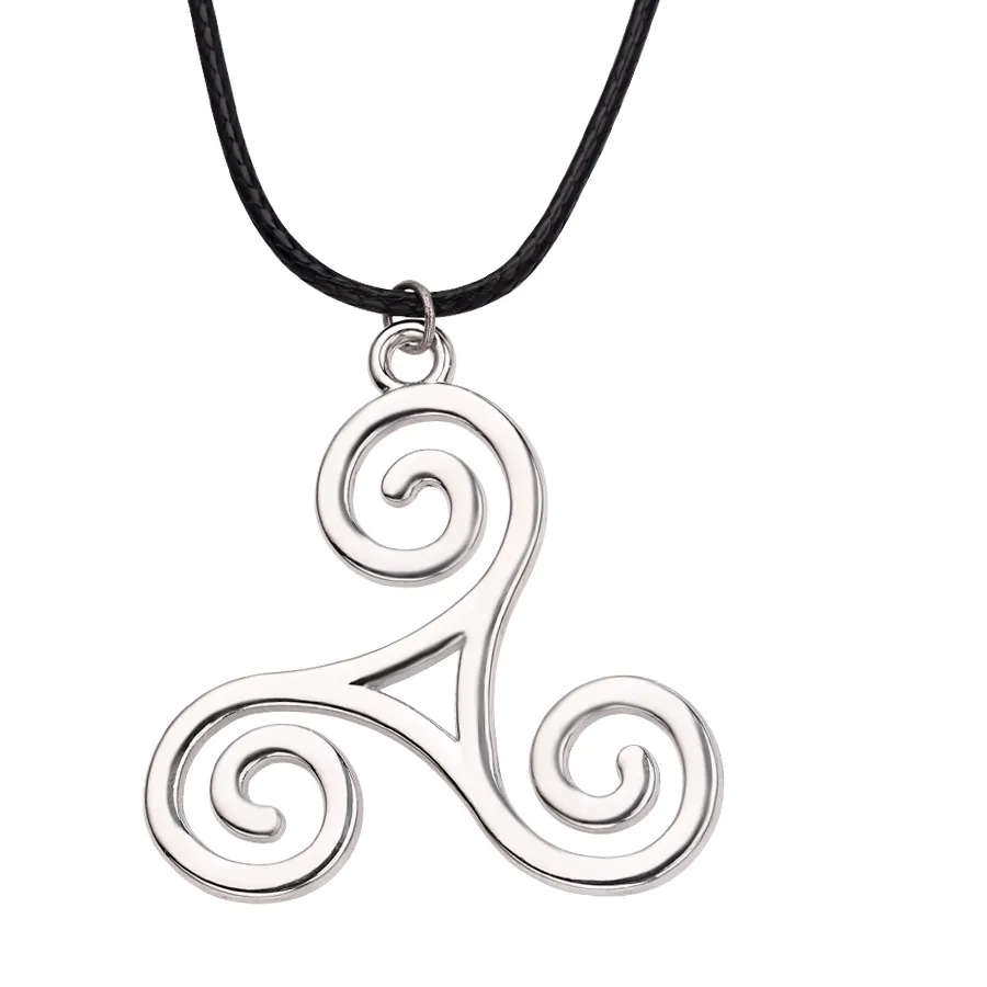 Authentic The Movie Teen Wolf Triskele Triskelion Europe and the United States trend of punk style personality necklace Women Jewelry