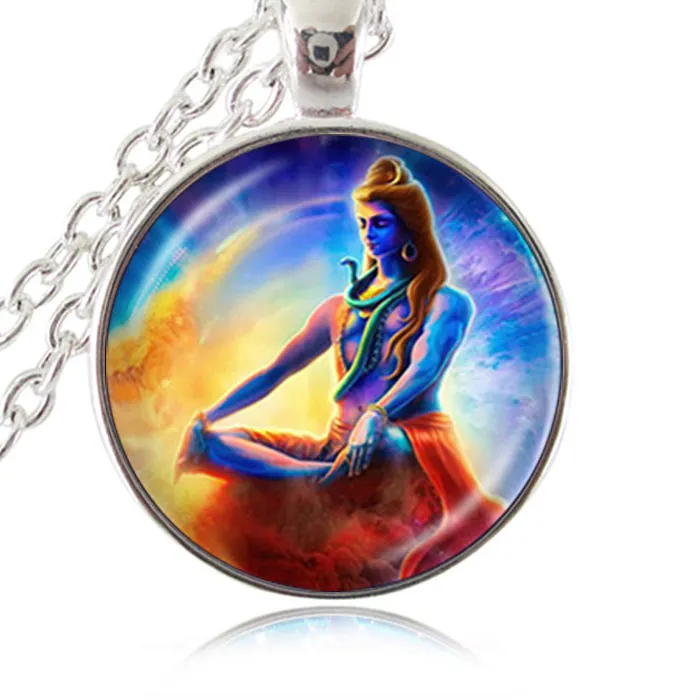 Authentic Lord Shiva Necklace Hindu God Buddha Necklace Handmade Buddhist Jewelry Charm Religious Pendant Hinduism Necklace Jewelry HZ1