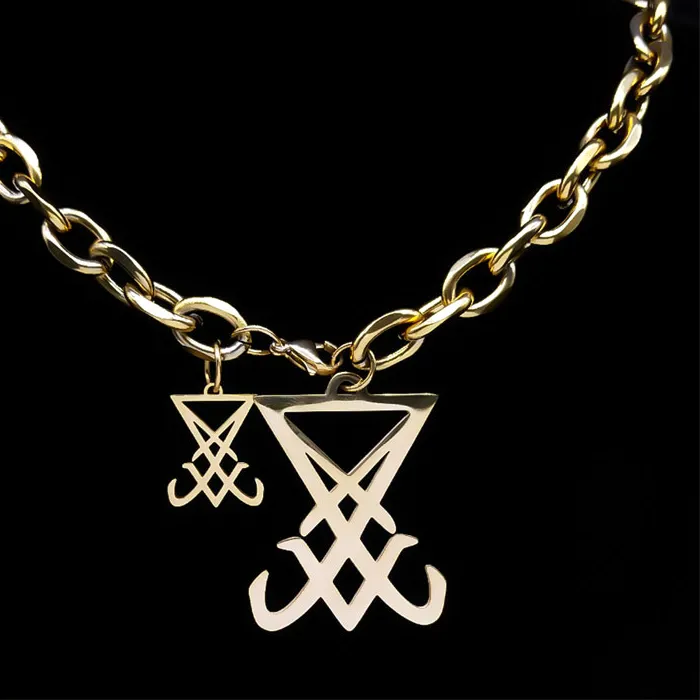 Authentic The Gilded Sigil Of Lucifer Talisman