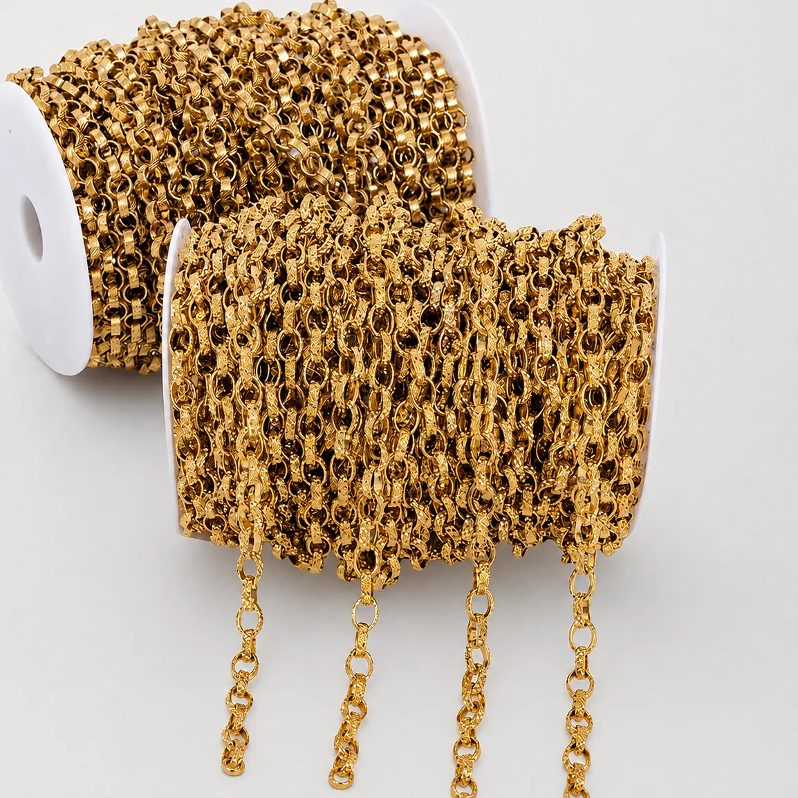 Authentic 1Meters Rolo Twisted Link Chains For DIY Crafts Necklace Bracelet Anklet Jewelry Supplies Findings Wholesales