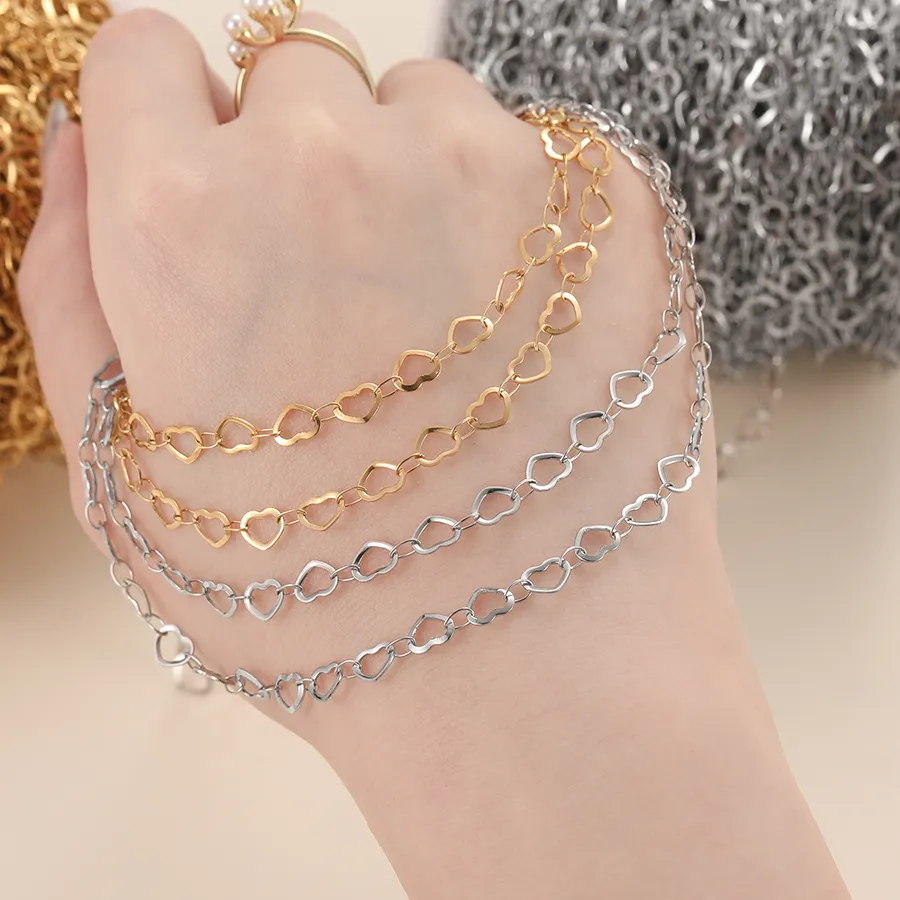 Authentic The Infinite Pulse: Sacred Heart-Linked Gold Chain