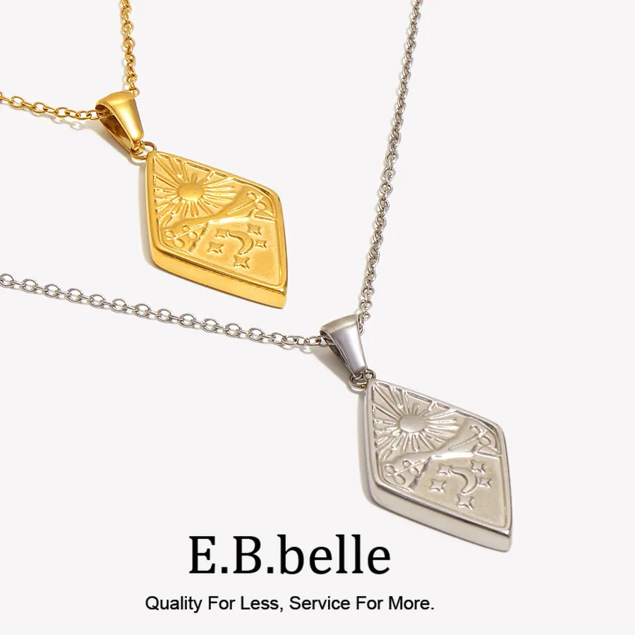 Authentic Celestial Harmony Rhombus Talisman In 18K Gold Plate