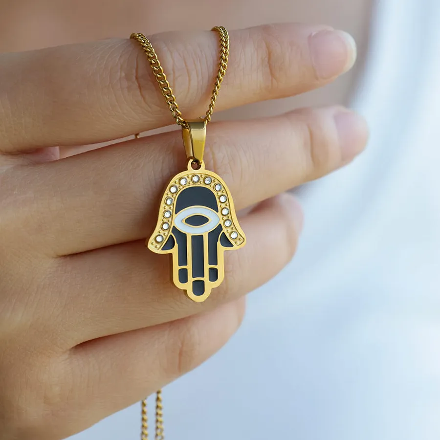 Authentic The Hamsa of Radiant Protection: A Golden Veil Against the Unseen