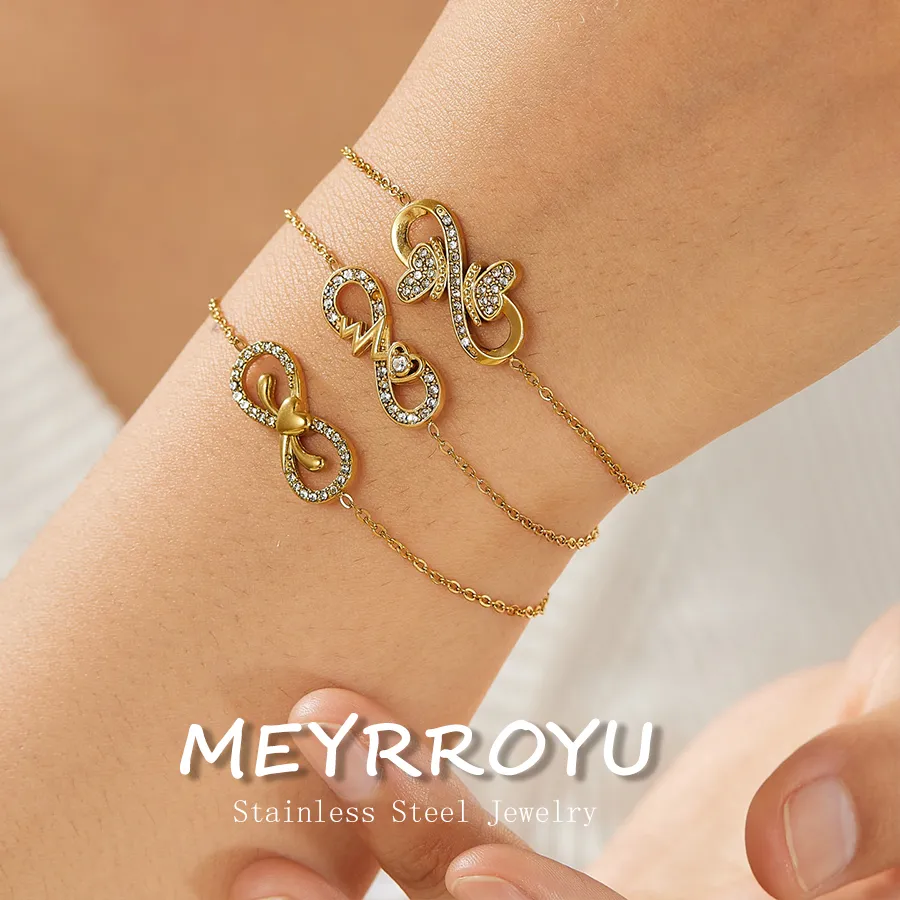 Authentic The Eternal Bond Gold- Plated Infinity & Heart Talisman Bracelet