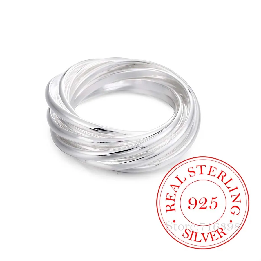 Authentic 100% 925 Sterling Silver Jewelry Vintage Ethnic 9 Circle Silver Rings for Women Men Size 6 7 8 9 10 Anel De Prata Bijoux