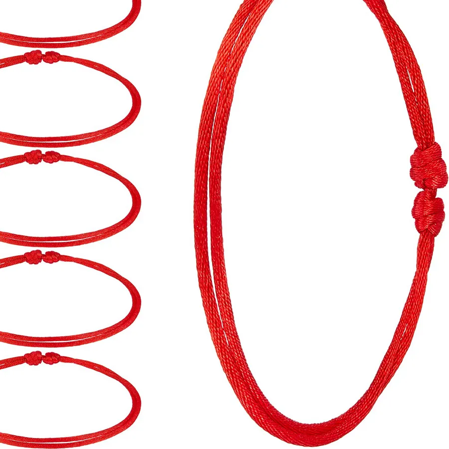 Authentic Red String Bracelet Adjustable Handmade Knot Red Cord Bracelets Amulet For Protection And Good Luck Jewelry