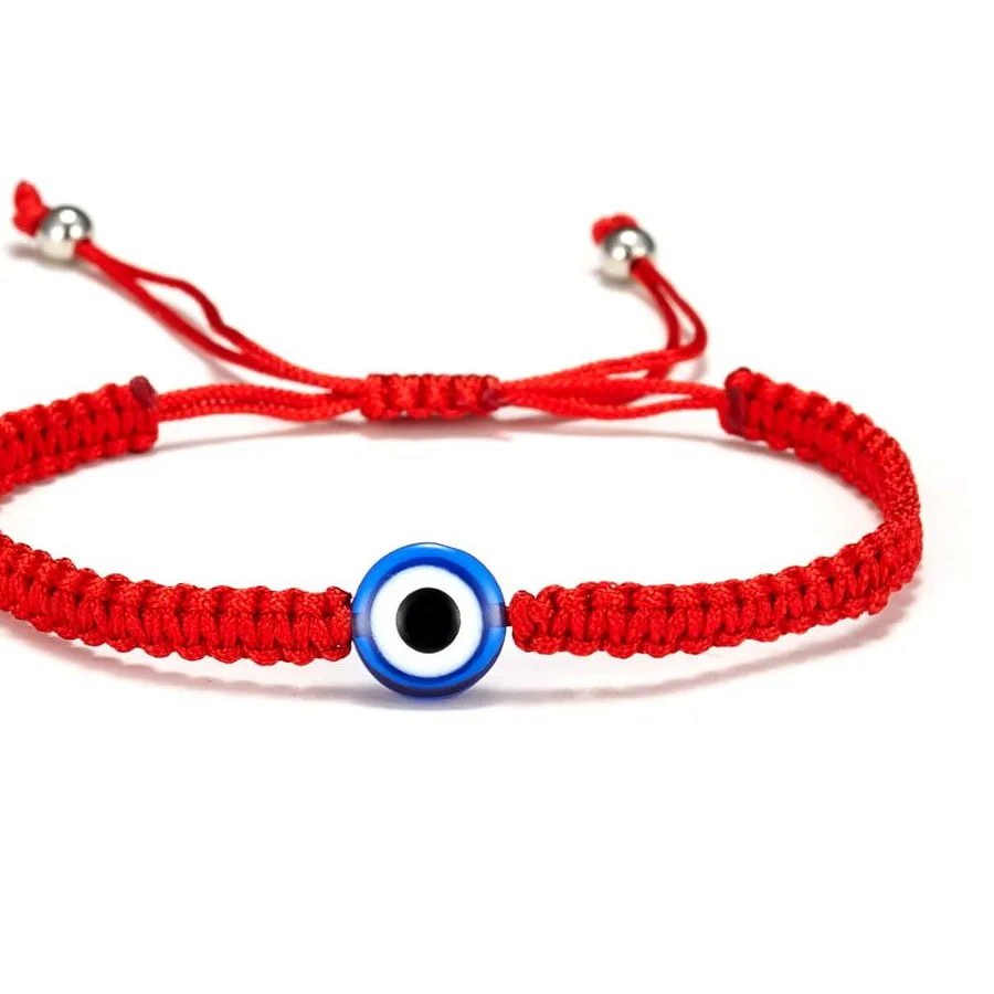 Authentic Turkish Evil Eye Handmade Braided Red Rope Bracelet For Women Men Friendship Jewelry Charm Lucky Thread String Adjustable Gifts