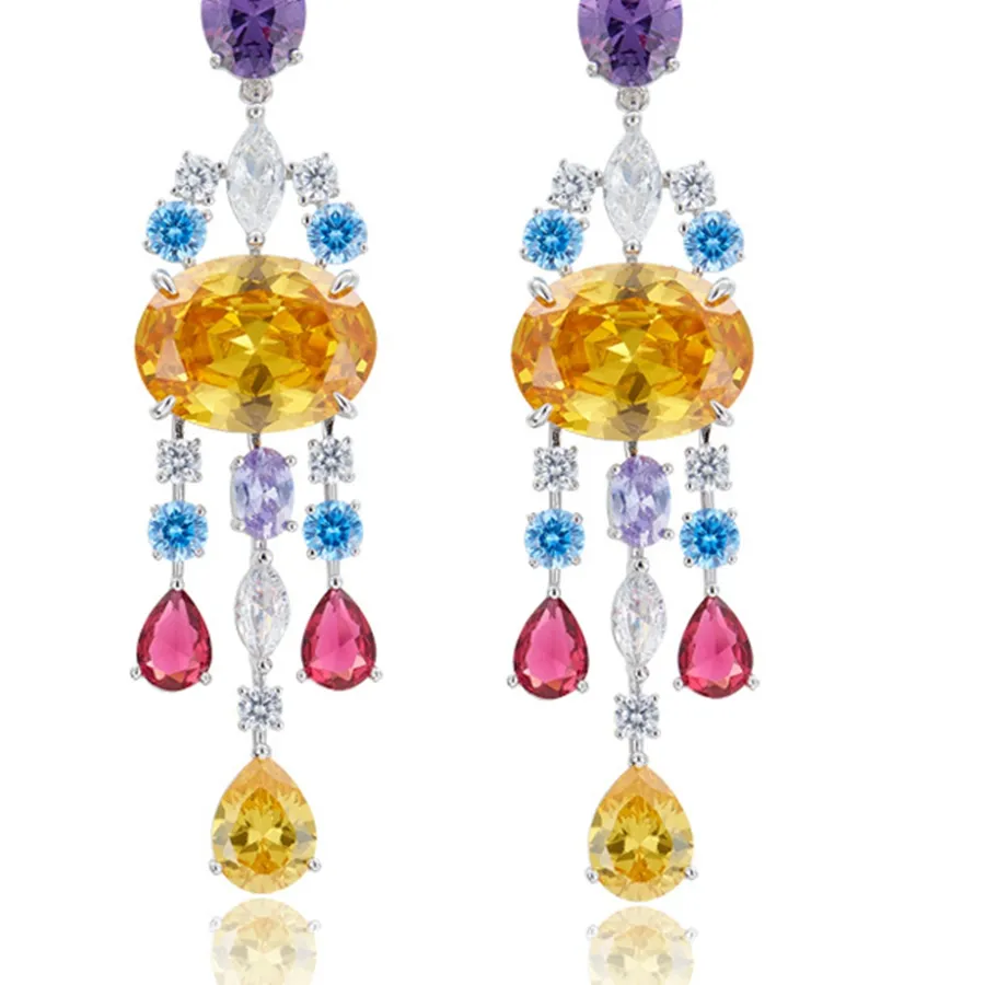Authentic Solar Flare Trinity Tassel Earrings A Talisman Of Fire, Spirit, And Sky