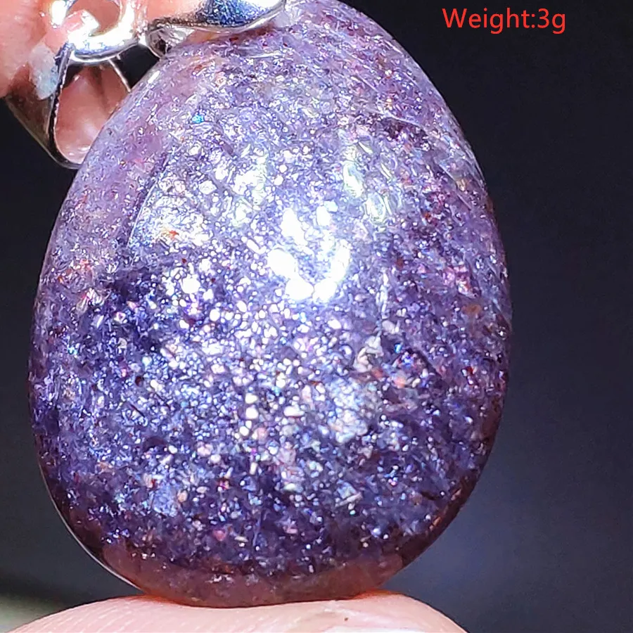 Authentic Natural Blue Red Iolite Star Light Bead Pendant Jewelry Water Drop Dichroite Cordierite Iolite Necklace Aaaaaa