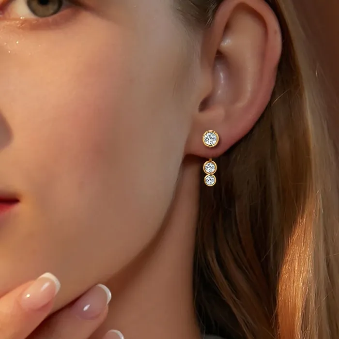 Authentic Celestial Halo Moissanite Ear Jackets