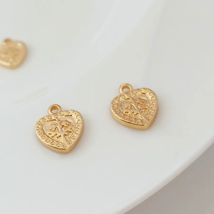 Authentic Celestial Heart Guardian: A Sacred 14K Gold-Plated Totem