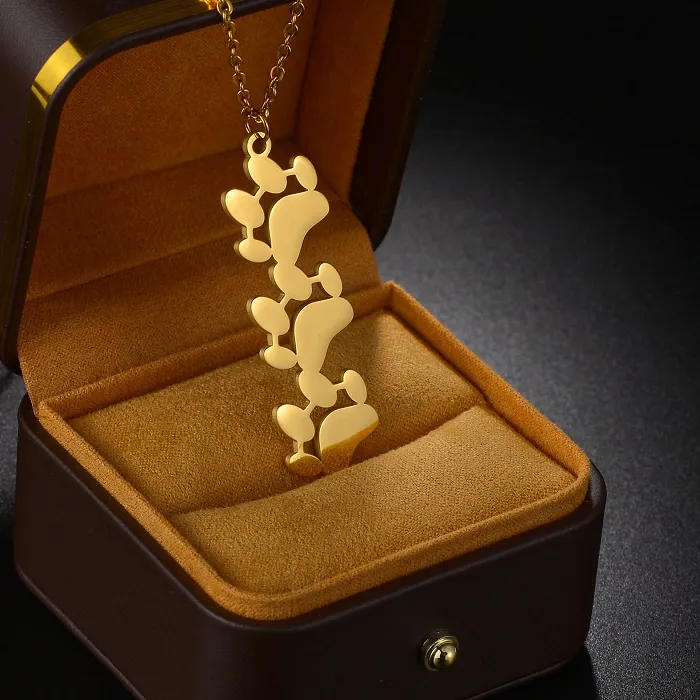 Authentic Afirstee Cute Paw Trendy Necklace 1-3 Dog Paws Pendant For Boys Girls Gold Color Choker Jewelry Christmas Gifts