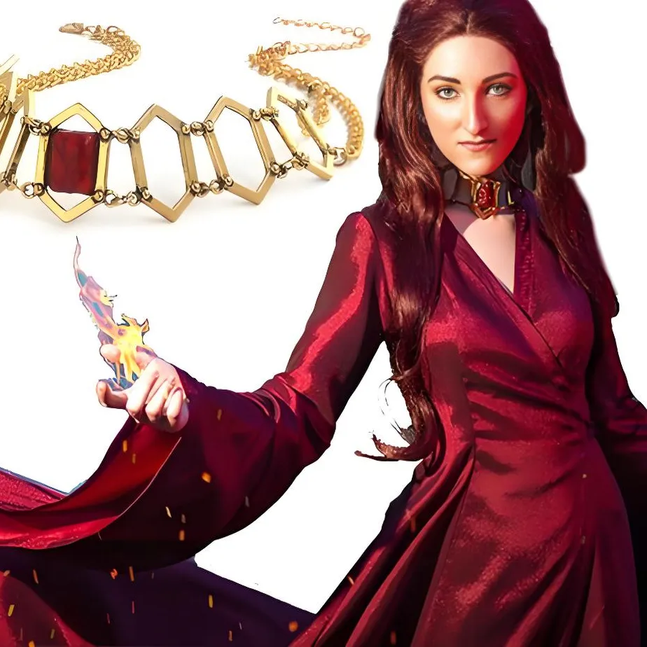 Authentic The Crimson Flame Priestess Pendant