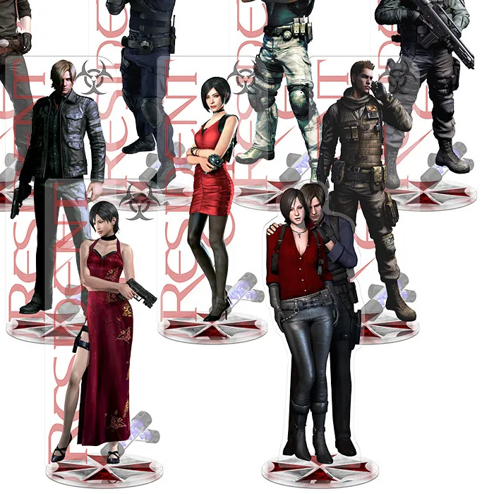 Authentic Anime Resident Evil Spirit Series Game Peripherals Stand Acrylic Figure Standing Model Plate Desktop Decoration Jewelry Gifts