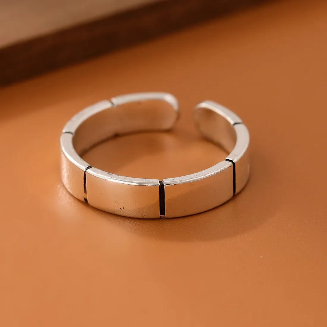 Authentic Whispering Bamboo Resilient Spirit - 925 Sterling Silver Sacred Growth Ring