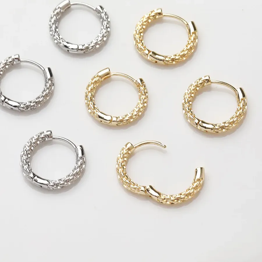 Authentic Sacred Embrace: Hand-Forged 18K Gold Earring Hooks