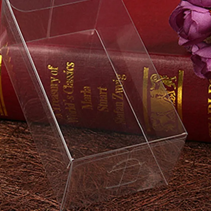 Authentic 50pcs 4xWxH Jewelry Gift Box Clear Boxes Plastic Box Transparent Storage Pvc Box Packaging Display Pvc Boxen For Wed/christmas