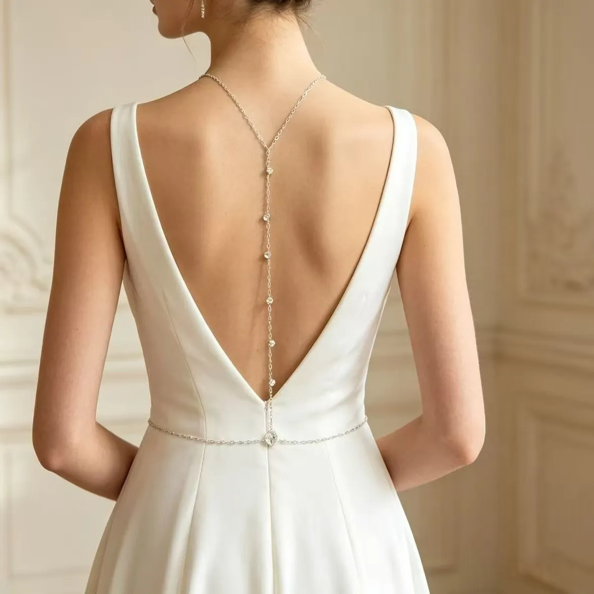 Authentic The Luminous Spine: A Celestial Cascading Body Adornment