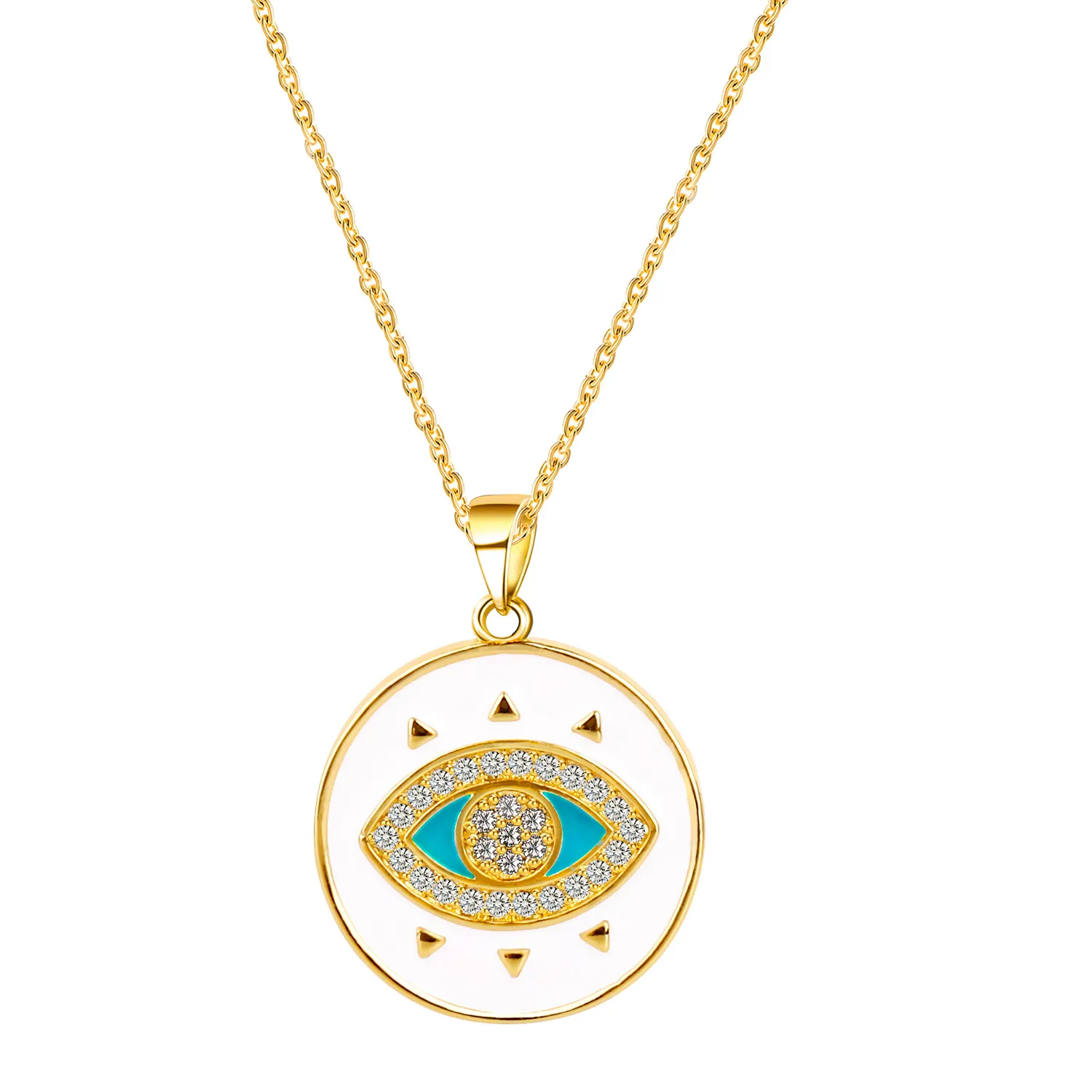 Authentic Golden Eye of Aether – 10 Enchanted 18K Gold‑Plated Pendants