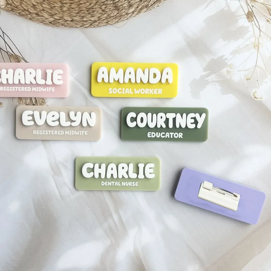Authentic The Sigil of Identity: Custom Acrylic Name Brooch