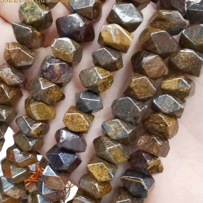 Authentic 6x11MM AAA Natural Brown Bronzite Gemstone Special Cut Loose Spacer Beads for Jewelry Making DIY Bracelet Earrings Accessories