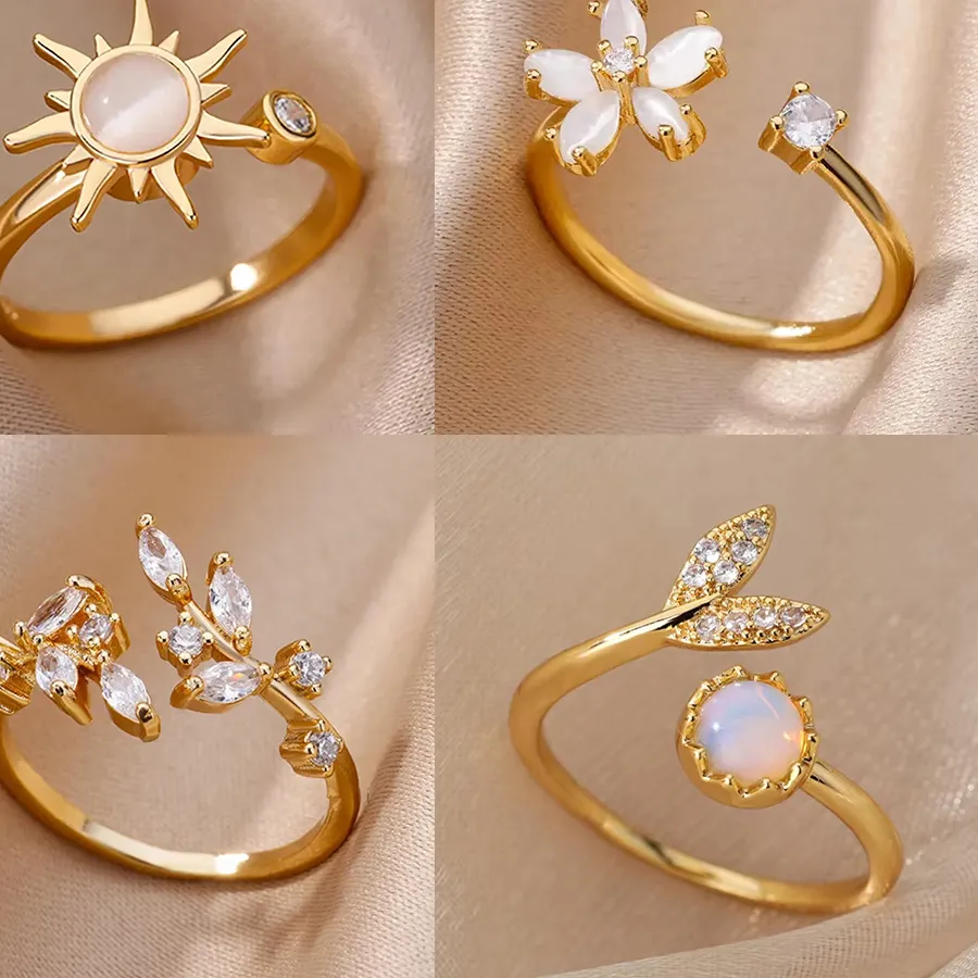 Authentic Celestial Blossom Solstice Ring