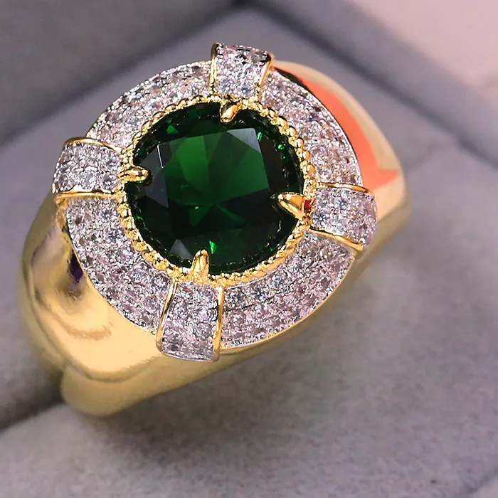Authentic Emerald Heart of Gaia: Verdant Solstice Ring