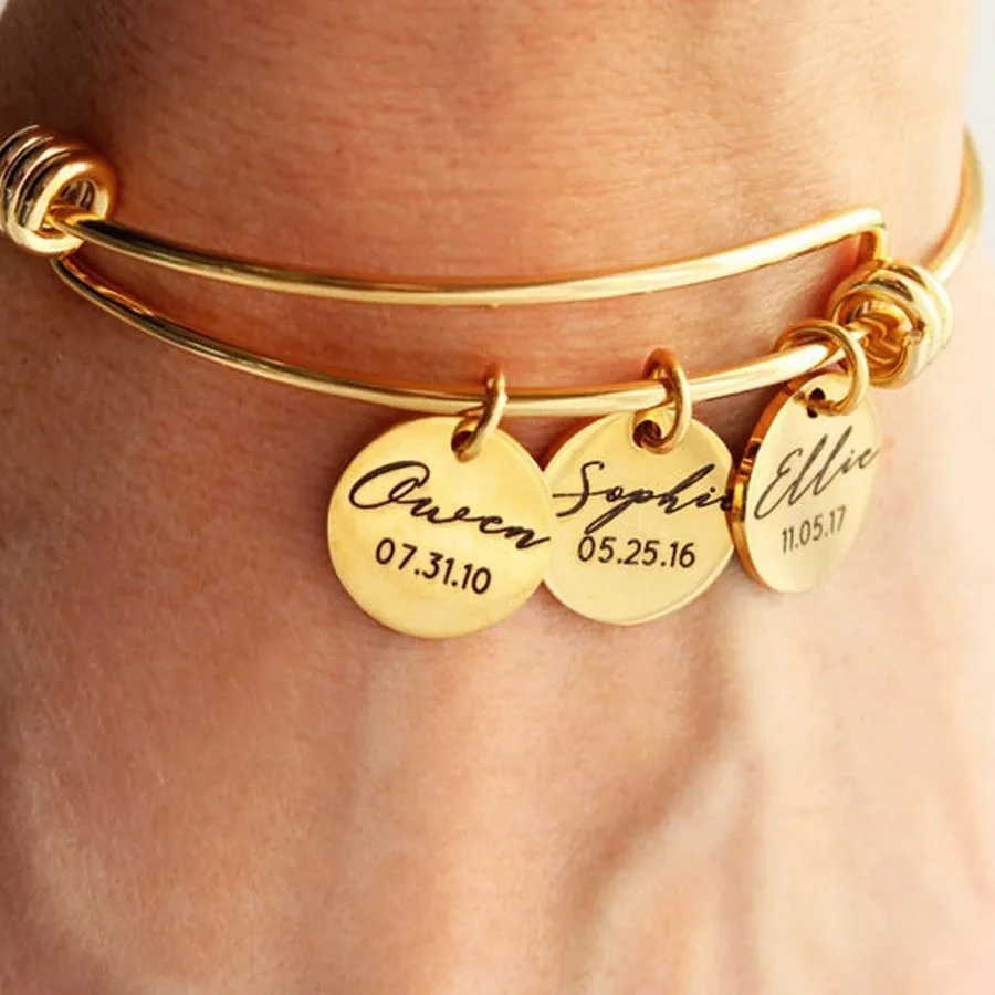 Authentic The Circle of Kinship Personal Sigil and Adjustable Gold-Plated Bangle