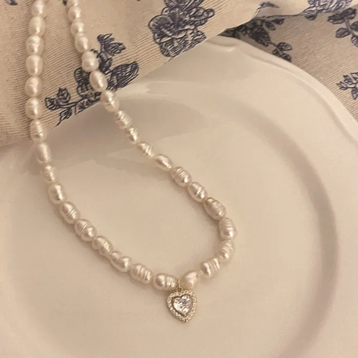 Authentic The Luminescent Pearl of Serenity Clavicle Chain