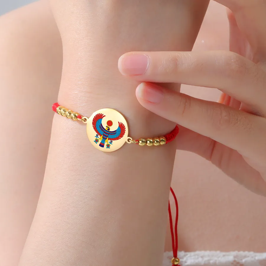Authentic Celestial Horus Falcon Bracelet – Sacred Egyptian Protection