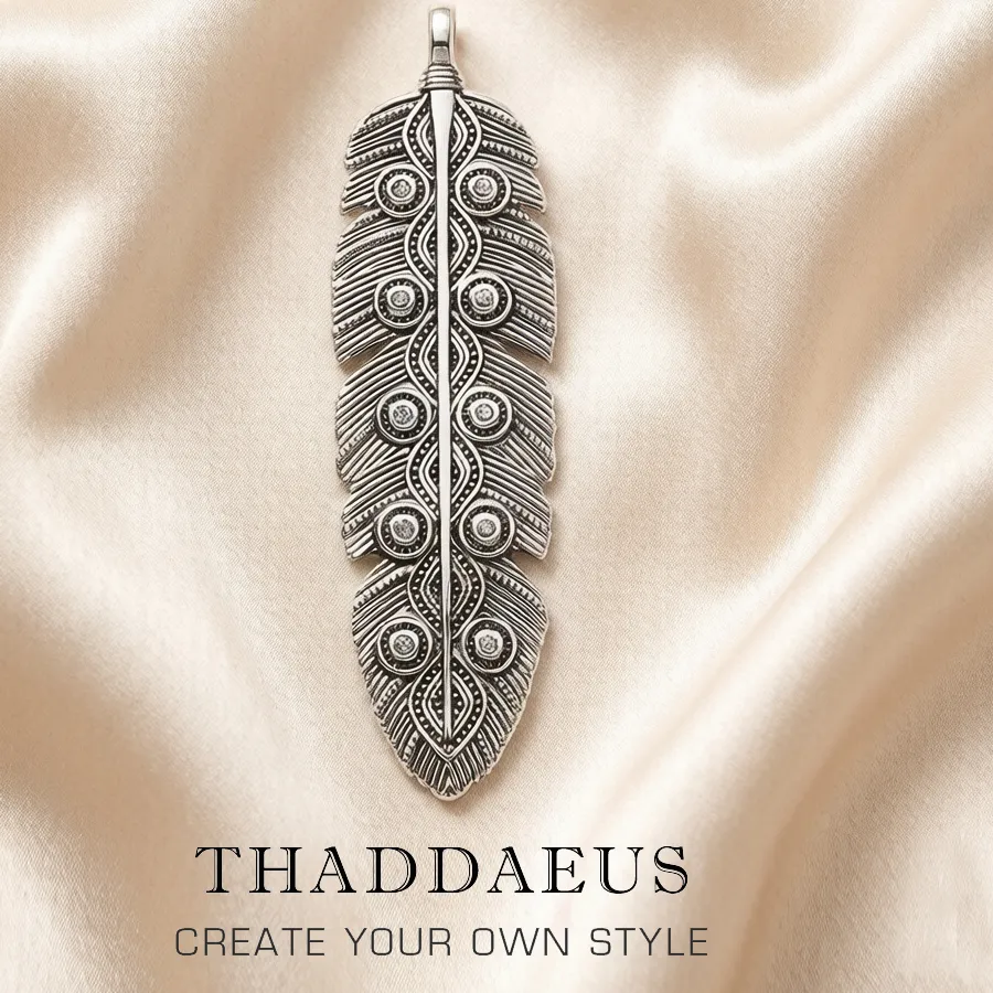 Authentic Pendant Eagle Feather,Brand 925 Sterling Silver Jewelry Europe Accessories For Women Men