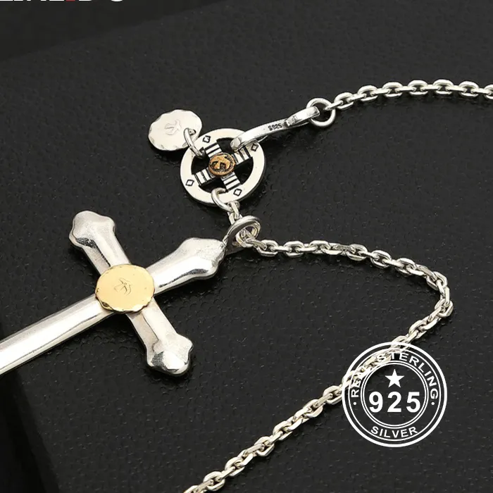 Authentic Men's Solid 925 Sterling Silver Vintage Feather Necklace Takahashi Goros Eagle Pendant Charms Chain Jewelry P8