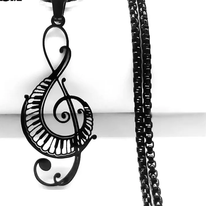 Authentic Symphonic Resonance Hollow Music Note and Piano Keys Talisman